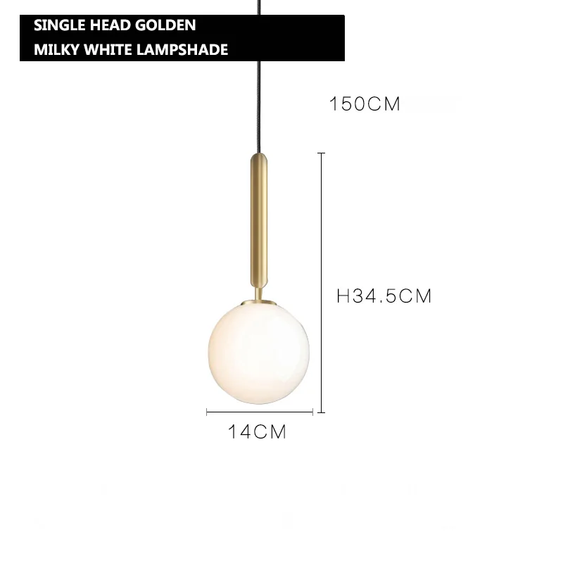 Скандинавская постмодерн Минималистичная прикроватная люстра с одной головкой креативная стеклянная люстра для спальни люстра для магазина одежды