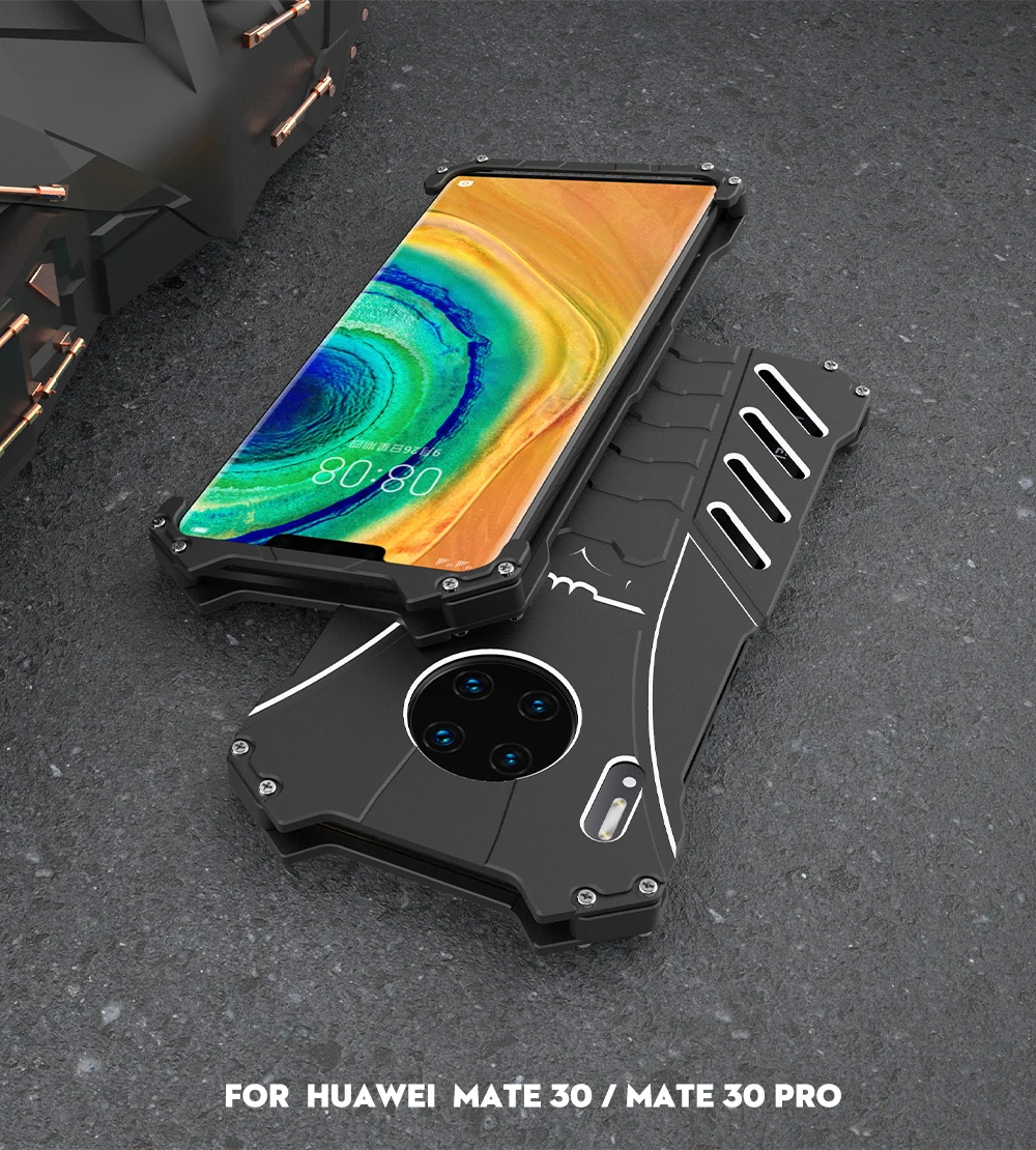R-JUST для huawei mate 30 Pro, металлический защитный чехол из анодированного алюминия, чехол для huawei mate 30 Fundas Coque, чехол для корпуса