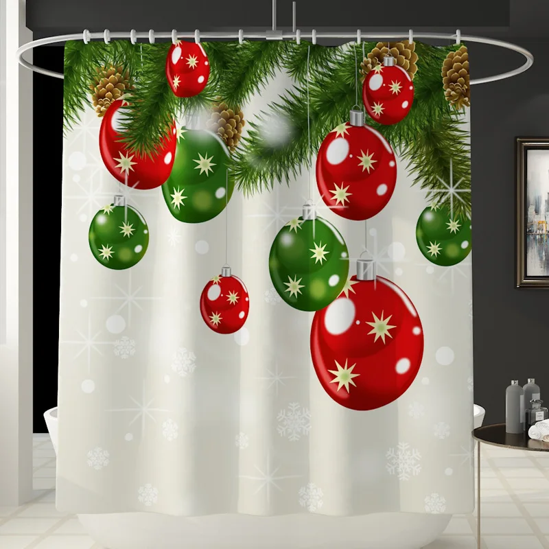 Merry Christmas набор для ванной с рисунком белки водонепроницаемый занавеска для душа полиэстер занавеска для ванной s крышка для туалета коврик нескользящий ковер