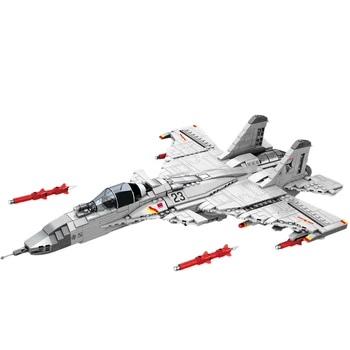 

1186Pcs Modern Military Fighter Model DIY MOC Assembly Building Construction Toy Kit