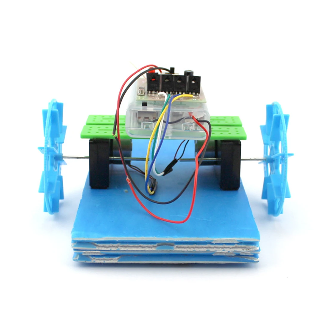 Горячая 2,4 г DIY сборное колесо весло корабль RC амфибия лодка автомобиль обучающая игрушка подарок для детей и взрослых Развивающие игрушки