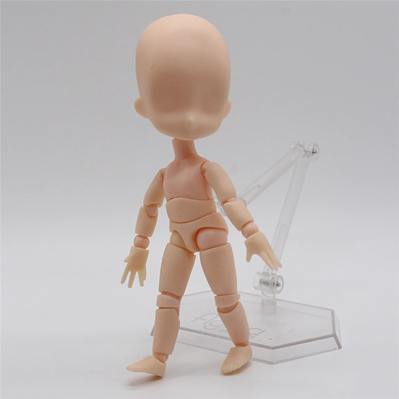OB11 1/12 Nude Baby Dolls Moveable Jointed Makeup DIY Bare Face Doll Body  with Stand Toys Fashion Gift Toys for Girls Baby Doll