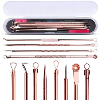 

4/3pcs/set Dual Heads Acne Needle Blackhead Blemish Squeeze Pimple Extractor Remover Spot Cleaner Beauty Skin Care Tool Kit
