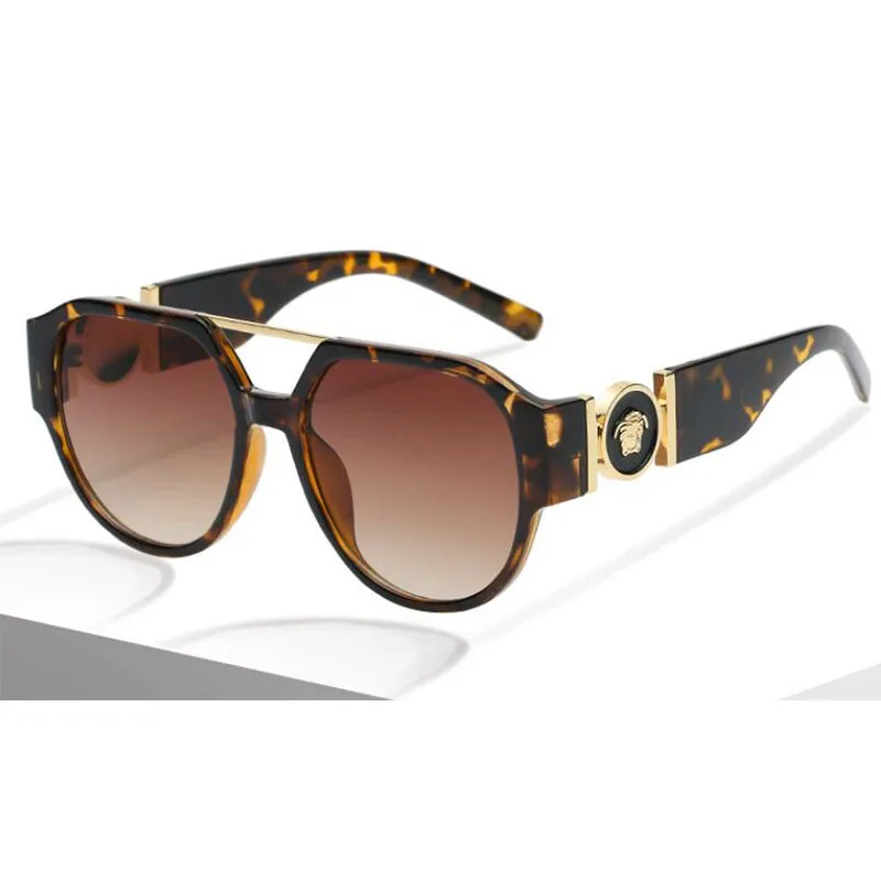 

Fashion Luxury Style Sunglasses Luxury Brand Men Women Oversized Metal New Sun Glasses Unique Uv400 Shade