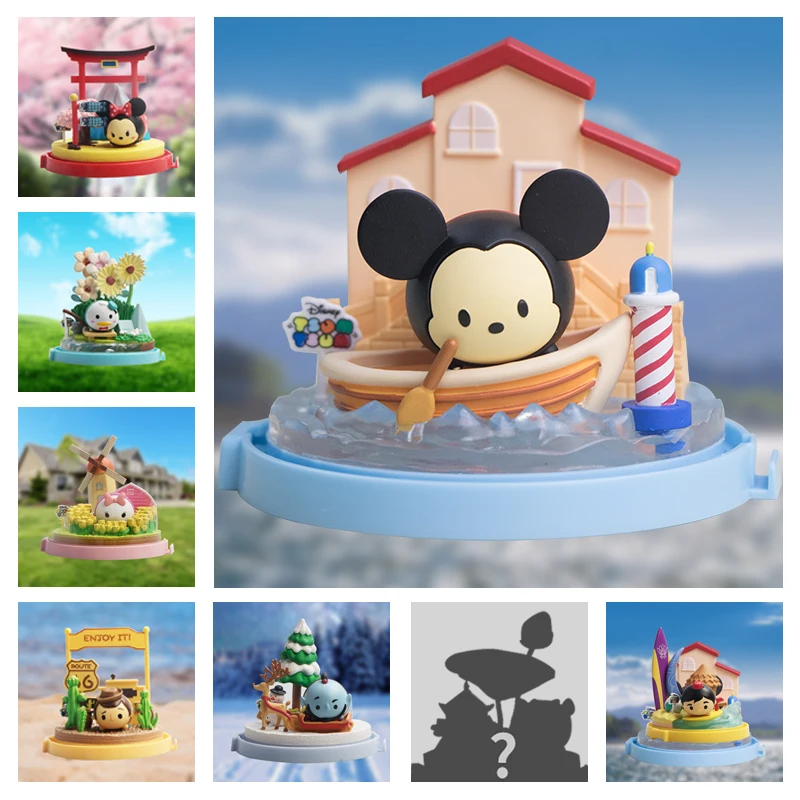 Disney Mickey Mouse Minnie Woody Buzz Lightyear a ciegas sorpresa caja kawaii Anime figuras de acción de juguete para niñas niños