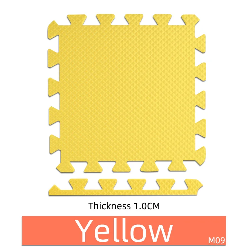 EVA пены головоломки игровой коврик/детские коврики игрушки ковер для детей блокировка упражнений пол плитки каждый: 29 см X 29 см ребенок - Цвет: Yellow