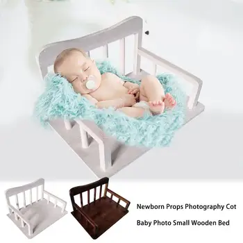 

Newborn Photography Bed Crib Posing Cot Baby Photo Small Wooden Bed Posing Baby Cot Baby Photo Studio Props Home Accessories
