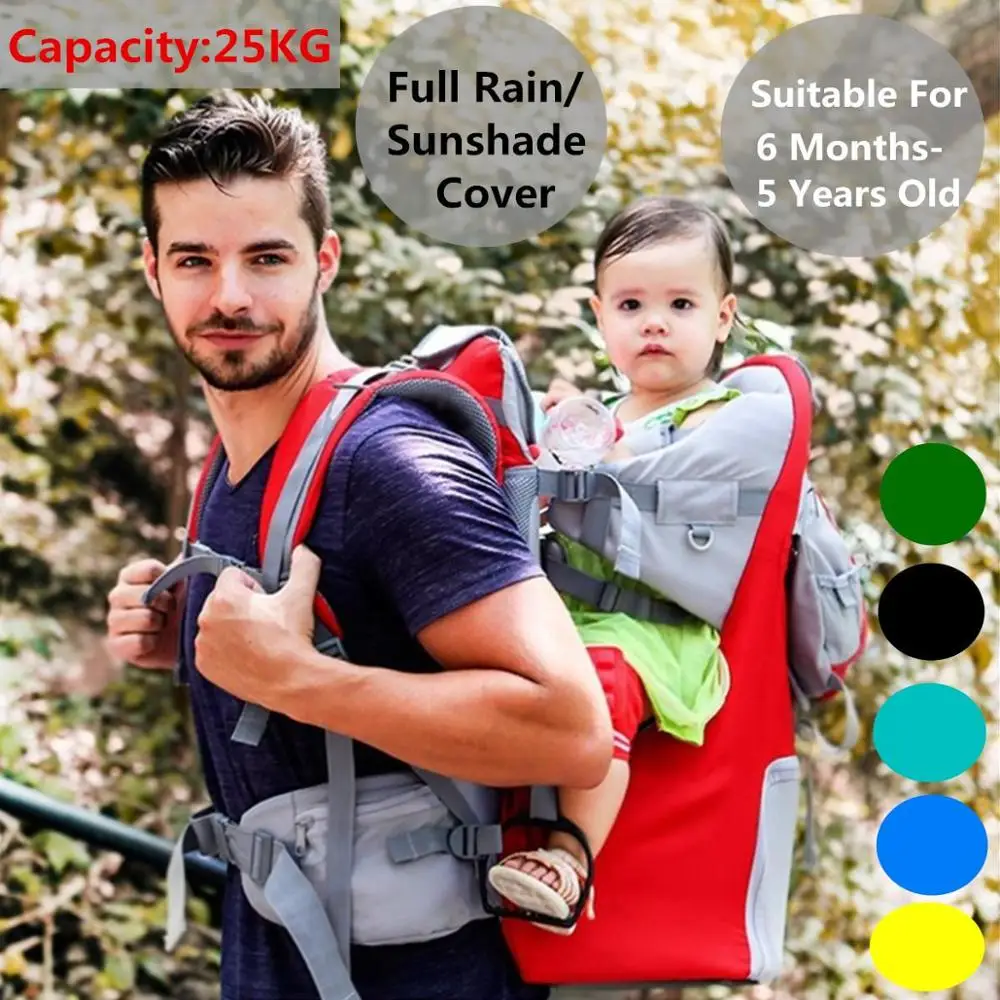Breathable Newborn Baby Carrier Sling Wrap Infant Hip Seat Portable Baby Toddler Hiking Carrier Backpack with Raincover for 0-5Y Breathable Newborn Baby Carrier Sling Wrap Infant Hip Seat Portable Baby Toddler Hiking Carrier Backpack with Raincover for 0-5Y