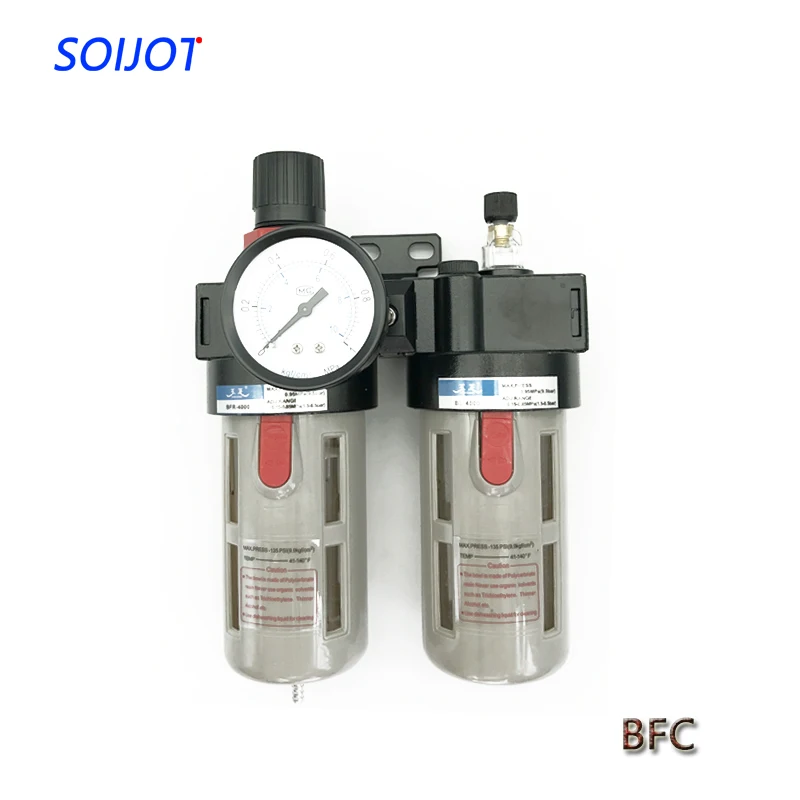BFC2000 1/4&quot Air Filter Regulator Combination Lubricator FRL Two Union Treatment | Обустройство дома