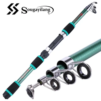 

Sougayilang 1.8m Spinning Fishing Rods Ultralight Weight Carbon Fiber Portable Travel Fishing Pole for Freshwater Fishing Pesca