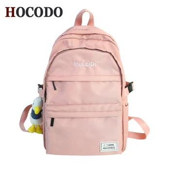 

2020 Women Waterproof Nylon Backpacks Ladies Shoulder School Bag Backpack Rucksack For Girls Travel Fashion Large BackBag