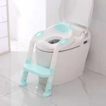 

Baby Potty Adjustable Portable Children Toilets Kids Training Toilet Seat With Ladder Infant Toilet Training Folding Seat Pot