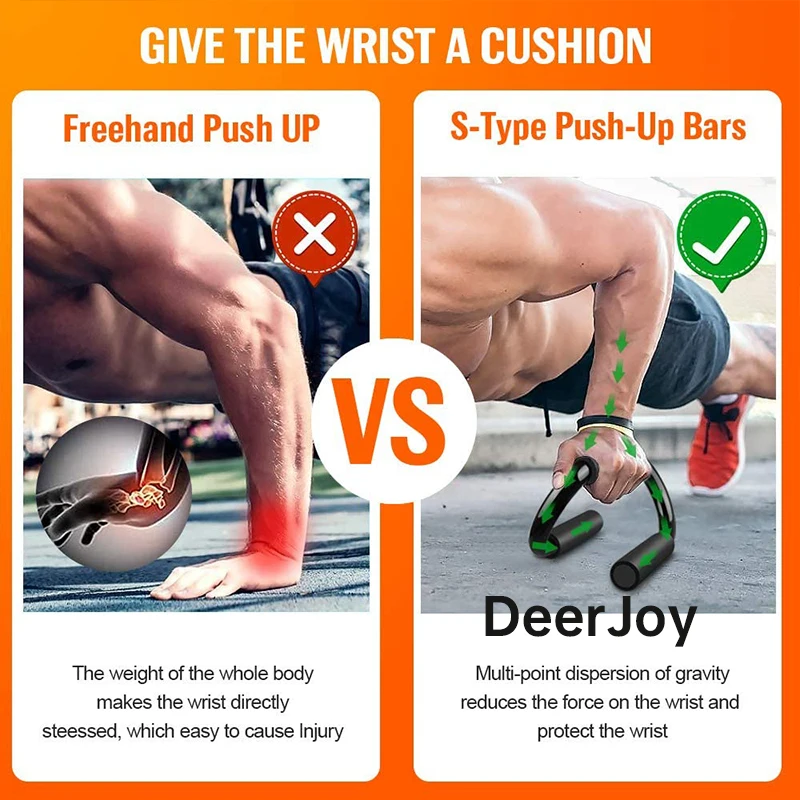 Push Up Bars for Men and Women Metal Non Slip Push Up Stands Solid Steel Handles for Pushups Bars Metal Home Workout