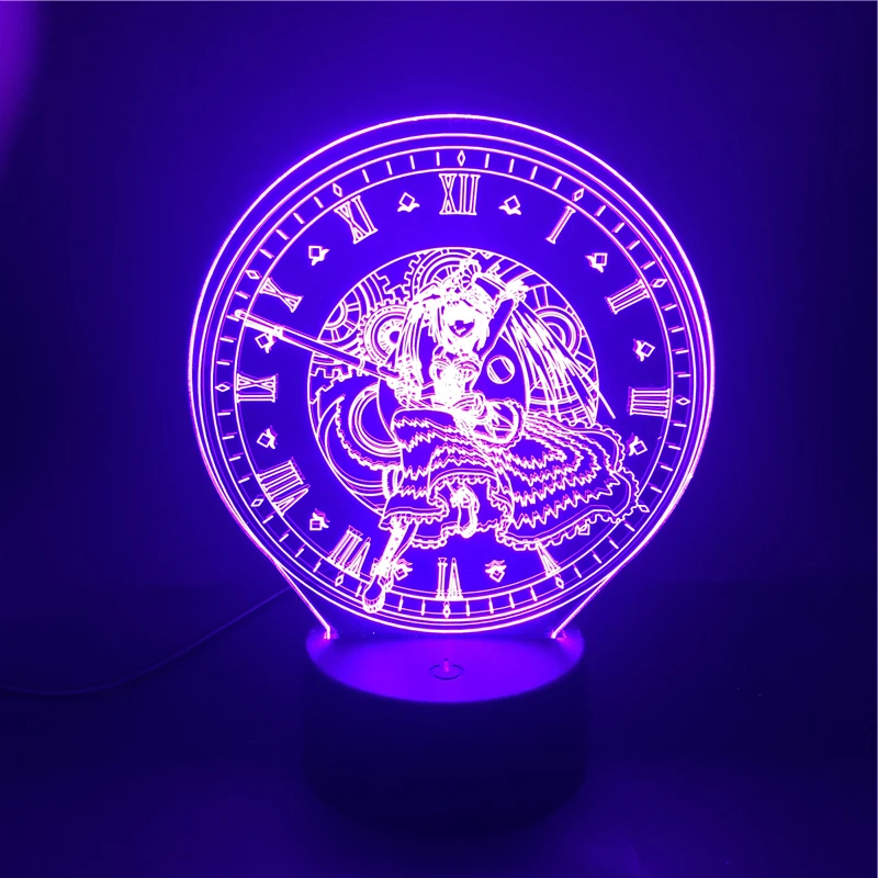 Светодиодный ночник с питанием от аккумулятора и Usb 3d лампа для Куруми дата живой