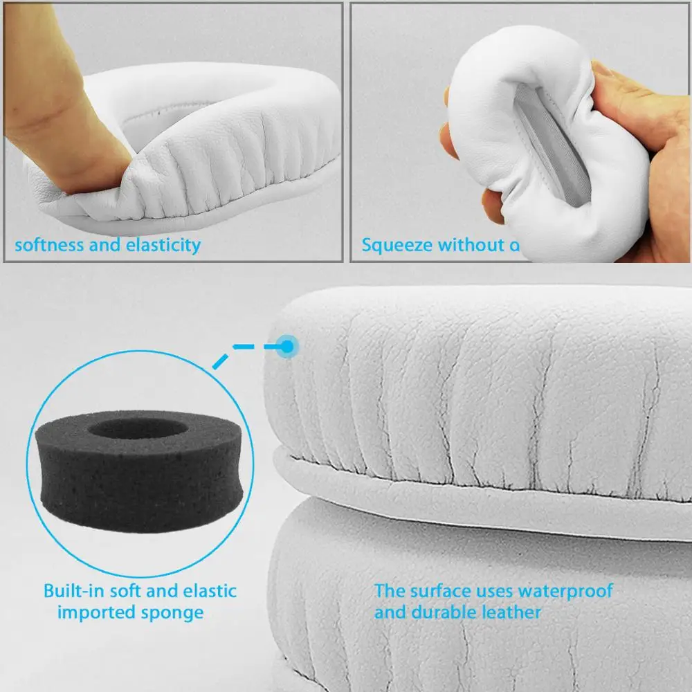 Nullkeai Replacement Earpads for Monoprice Retro Headphones Earmuff Earphone Sleeve Headset