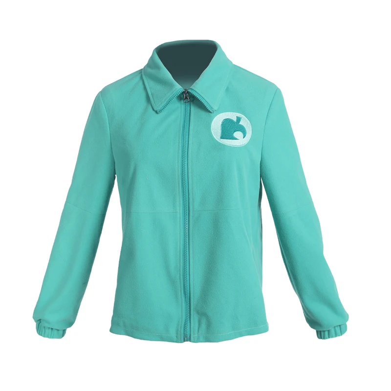 

Brdwn Animal Crossing New Horizons Raccoon blinder Cute Green Leaves Shirt Coat