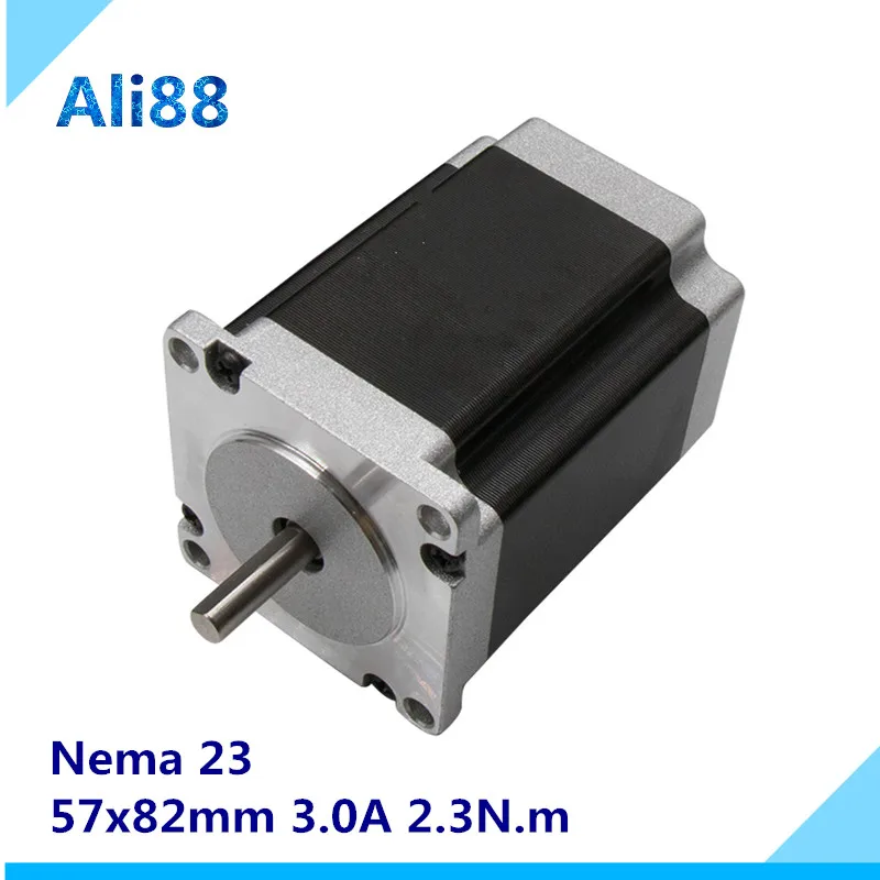 

Nema 23 Stepper Motor 82mm Body 315Oz-in 57 motor 230N.cm Torque 4 Lead 3.0 A 1.8 Step angle DIY CNC Milling