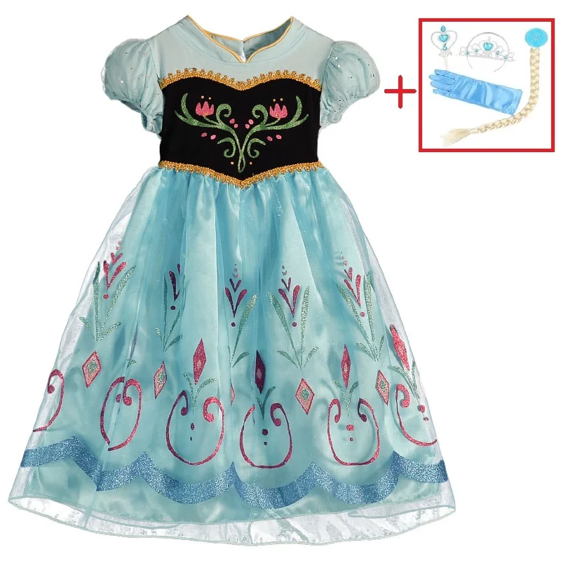 

Halloween Christmas cosplay fantasy Dress Costume Kids Dresses For Girls Elsa Dress Vestidos Children Snow White Princess Dress