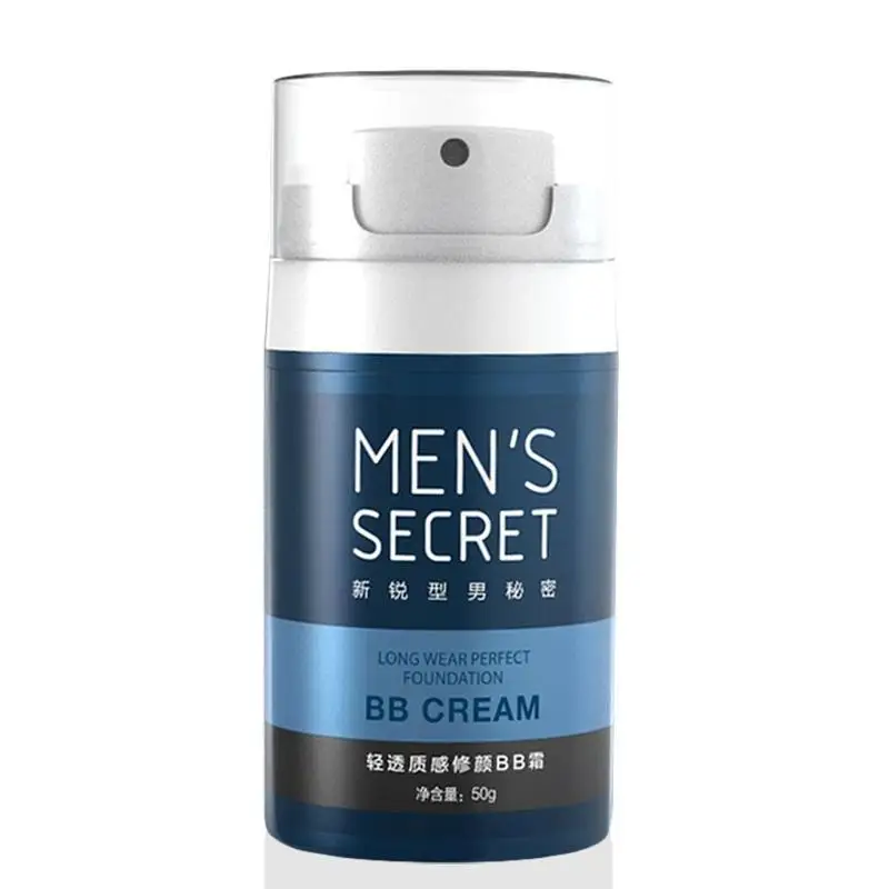 Order Offer of  50ml Men's Secret Cushion BB Cream Concealer Shrink Pores Moisturizing Foundation Base Whitening Ma