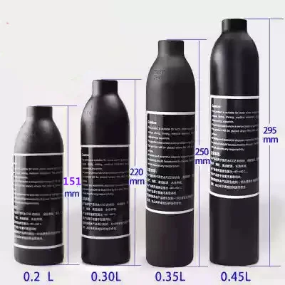 PCP Пейнтбол ВВС HPA цилиндр воздушный флакон 0.2L/0.3L/0.35L/0.45L бак 300 бар 4500psi M18* 1,5 резьба 6061 алюминиевый сплав