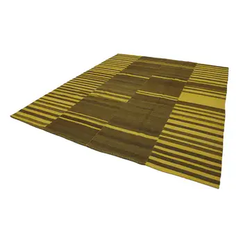 

289x349 Cm Yellow Handmade Contemporary Rugs Rug-9x11 Ft