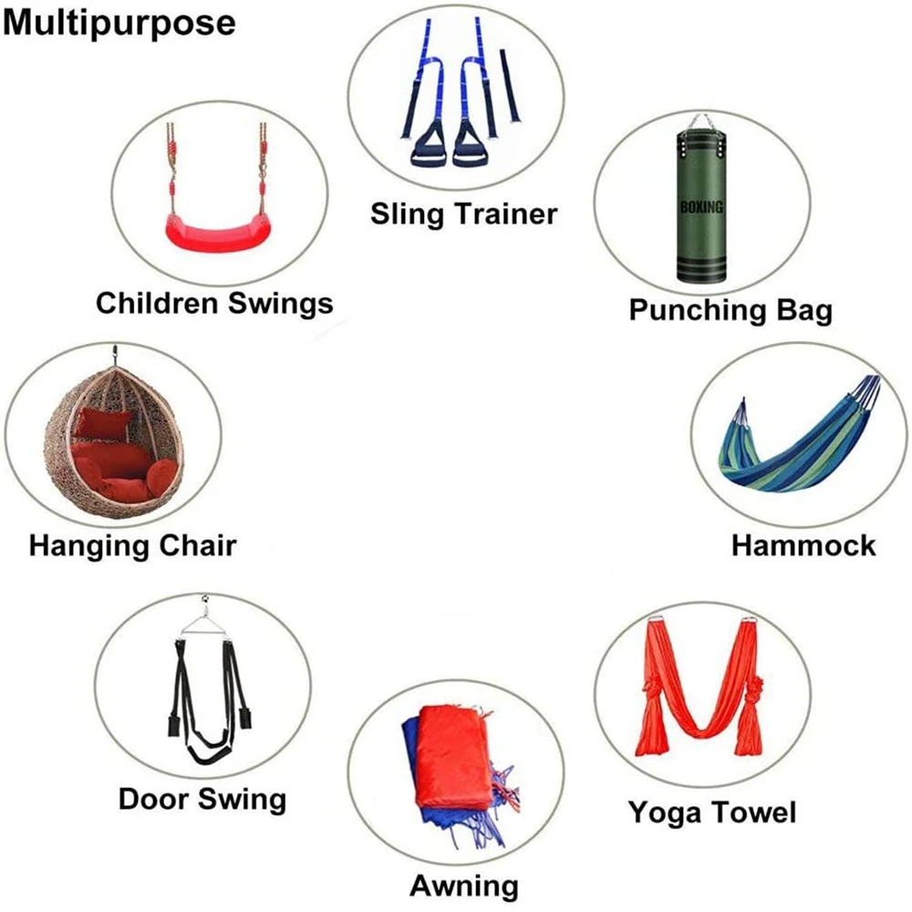 304 Stainless Steel Ceiling Hanging Kit Anchor Suspension Bracket Hook Hanger For Yoga Hammock Sex Swing Hanging Chair Sandbag