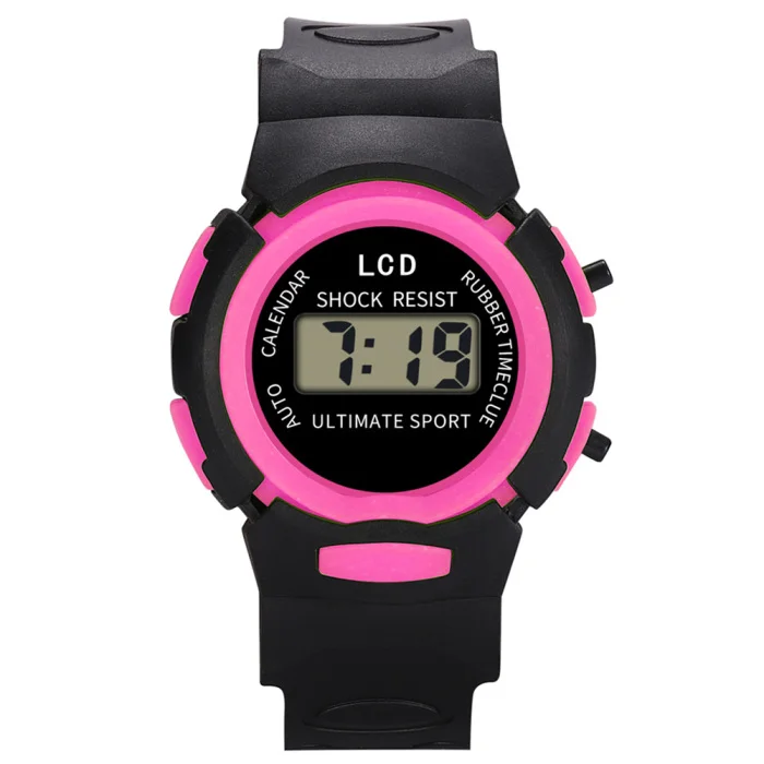 Новые модные и прочные детские повседневные электронные часы детские удобные силиконовые спортивные часы MV66