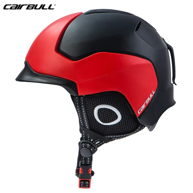 CAIRBULL лыжный шлем Зимний теплый цельно-Формованный для мужчин и женщин лыжный шлем Спортивная безопасность Скейтборд Сноуборд шлемы - Цвет: Black Red