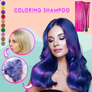 

Hair Coloring Shampoo Mild Safe Hair Dyeing Shampoo for Men Women All Hairs B88