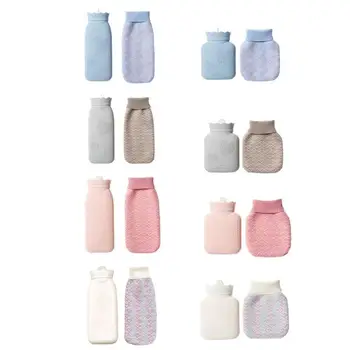 

Silicone Hot Water Bottle Injection Water Explosion-Proof Warm Water Bag Environmental Safety With Plush Cover