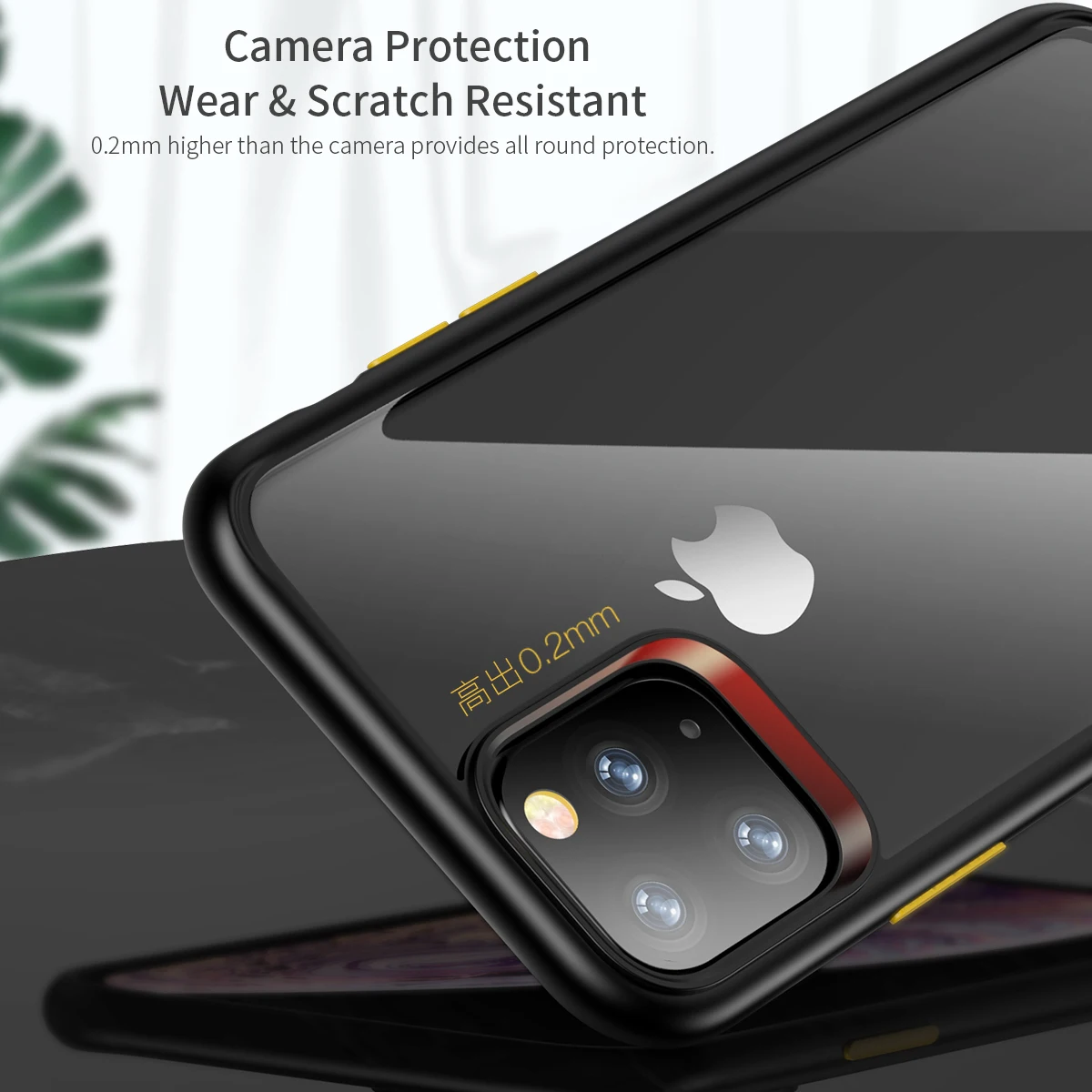 Защитный чехол ROCK для iPhone 11 Pro Max, противоударный прозрачный силиконовый защитный чехол на заднюю панель для iPhone 5," 6,1" 6," дюймов