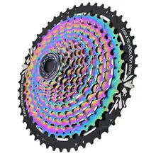 

Bicycle Mountain Bike Card Aluminum Alloy Rainbow Color 8 9 10 11 speed 50T 12 speed 11-50T large gear plate