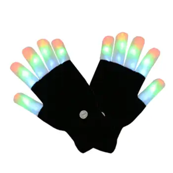 

Party LED Glow Gloves Glowing Rave Flashing Glove Glow Light Up Finger Tip Lighting Christmas Gift Kid Party Decor