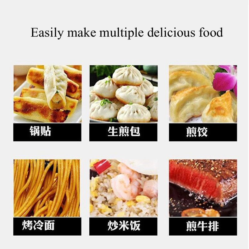 Fully automatic fried dumpling machine commercial electric parallel bars VS horizontal bar fried dumpling machine deep dum