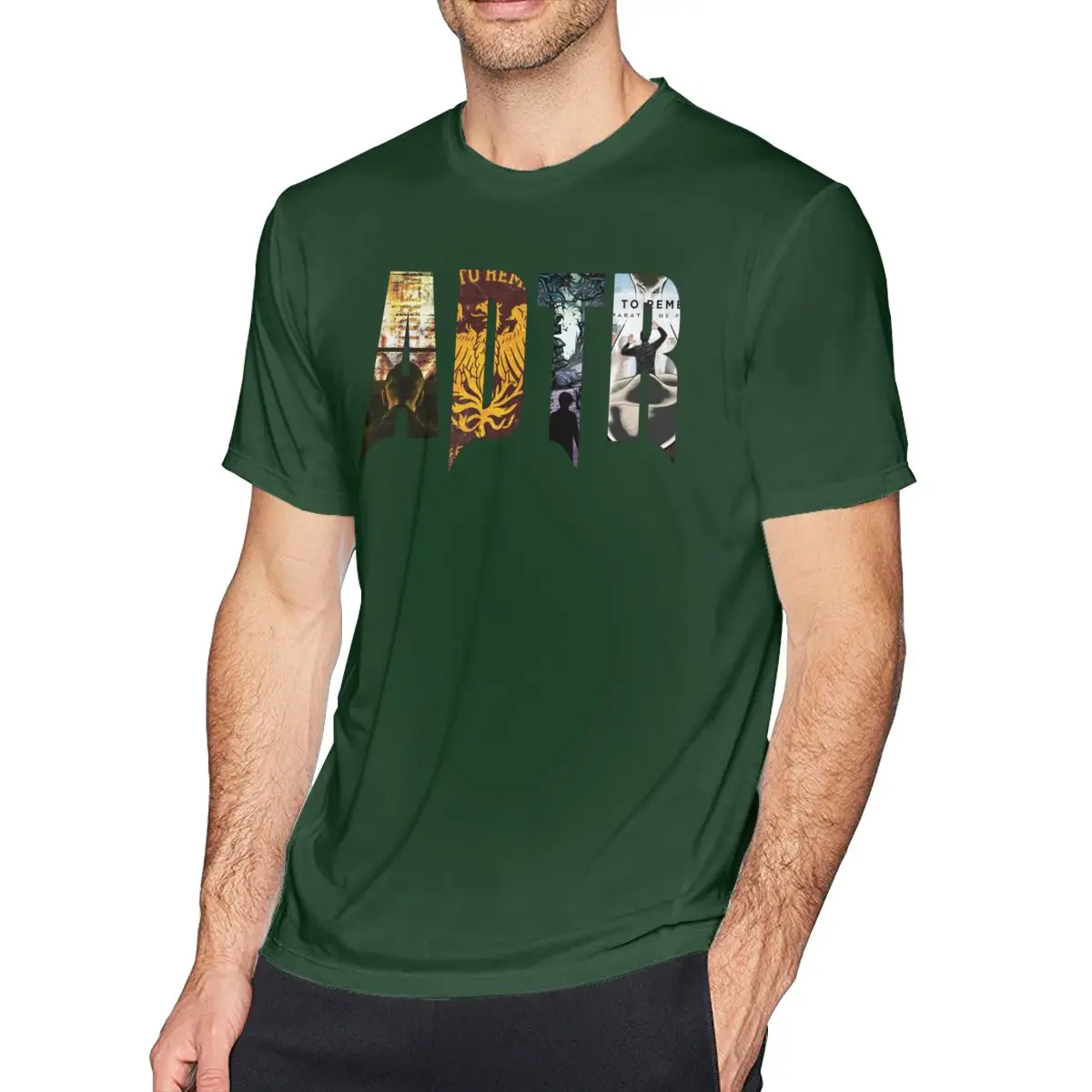 Футболка «A Day To Remember» футболка из 100 хлопка с короткими рукавами забавная футболка - Color: Dark Green