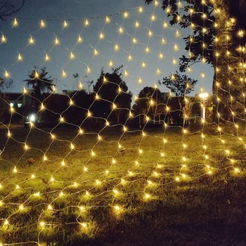 

LED Waterproof Net Mesh Fairy String Decorative Lights 96 LEDs/200 LEDs Lights for Christmas Outdoor Wedding Garden Decor