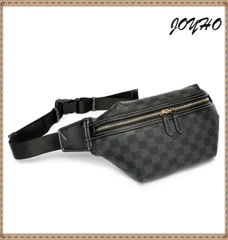 

Men's Waist Bag Belt chest bag Men Waist Packs PU Leather Waist Bag For Men Fanny Pack Man Belt Pouch Bum/Hip Bags Belt Leather