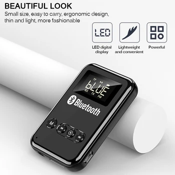 

4-In-1 Bluetooth 5.0 Transmitter Receiver FM Transmission Aux Wireless Adapter Music for Car TV PC Speaker Wireless Adapters