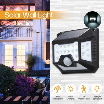 

32 LED Solar Light Outdoor Garden Motion Sensor Wall Light Sunlight Powered IP65 Waterproof Street Lamp