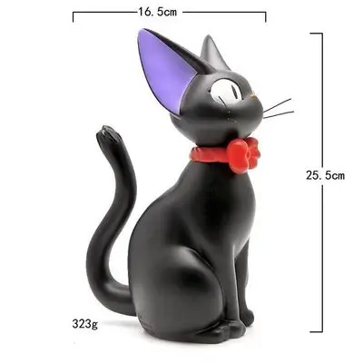 Cartoon Piggy Bank Studio Ghibli Hayao Miyazaki Kiki's No Face Man Piggy Bank Black JiJi Cat Action Figure PVC Toy Birthday Gift A