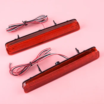 

CITALL Pair Red Lens LED Bumper Reflector Marker Lights fit for Toyota Prius V 2012 2013 2014 2015 2016 2017