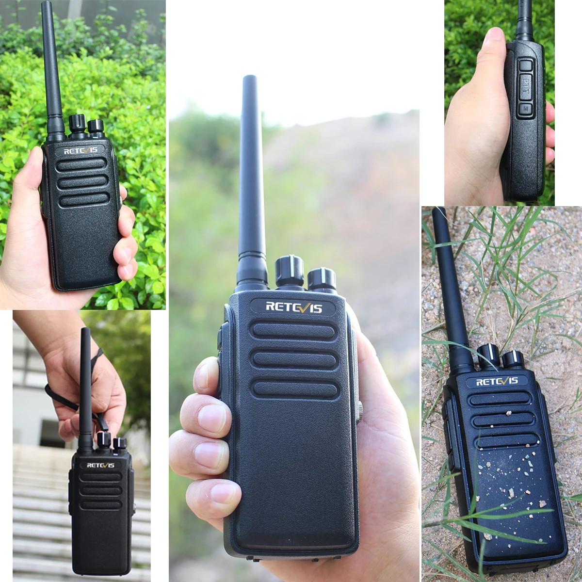 Estação de Rádio Ip67 à Prova Retevis Digital Walkie Talkie Dip67 Água Uhf 400-470 Mhz Vox - Analógico Portátil Rádio Bidirecional Rt81 Dmr 14 à prova dip67 água estação de rádio
