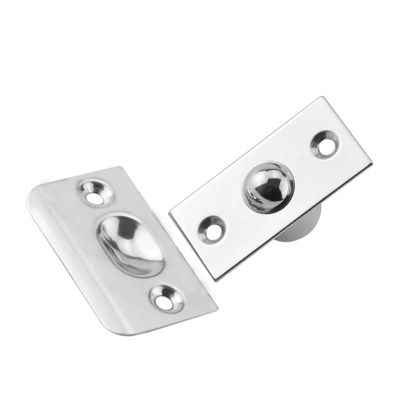 1 PCS Stainless Steel Hot Strike Plate Closet Door Ball Catch Latch Catcher for wood door KTV