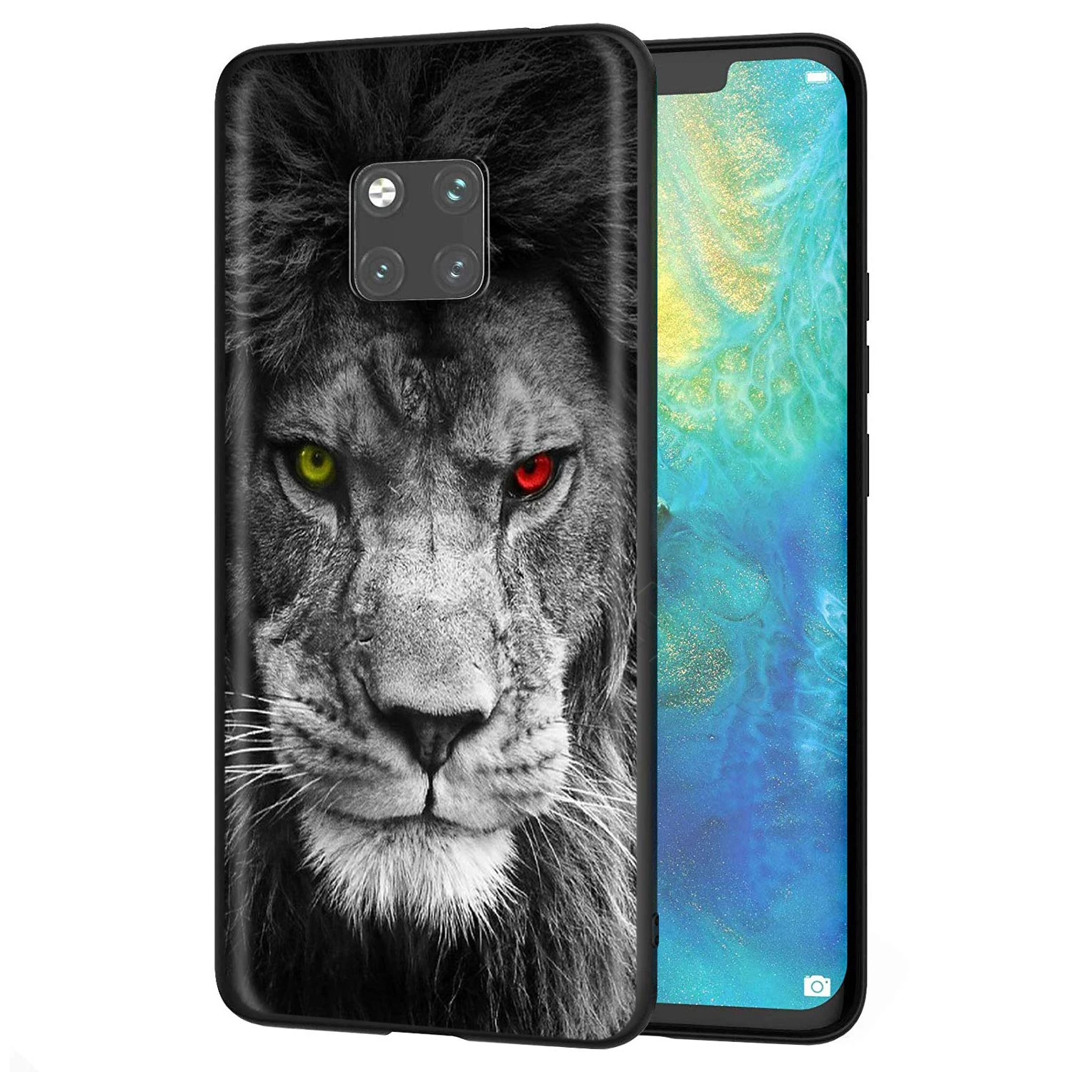 Мужской чехол Webbedepp Lion Alpha для Huawei P8 P9 P10 P20 P30 Lite Pro P Smart Z 2019 Mini|Бамперы| |