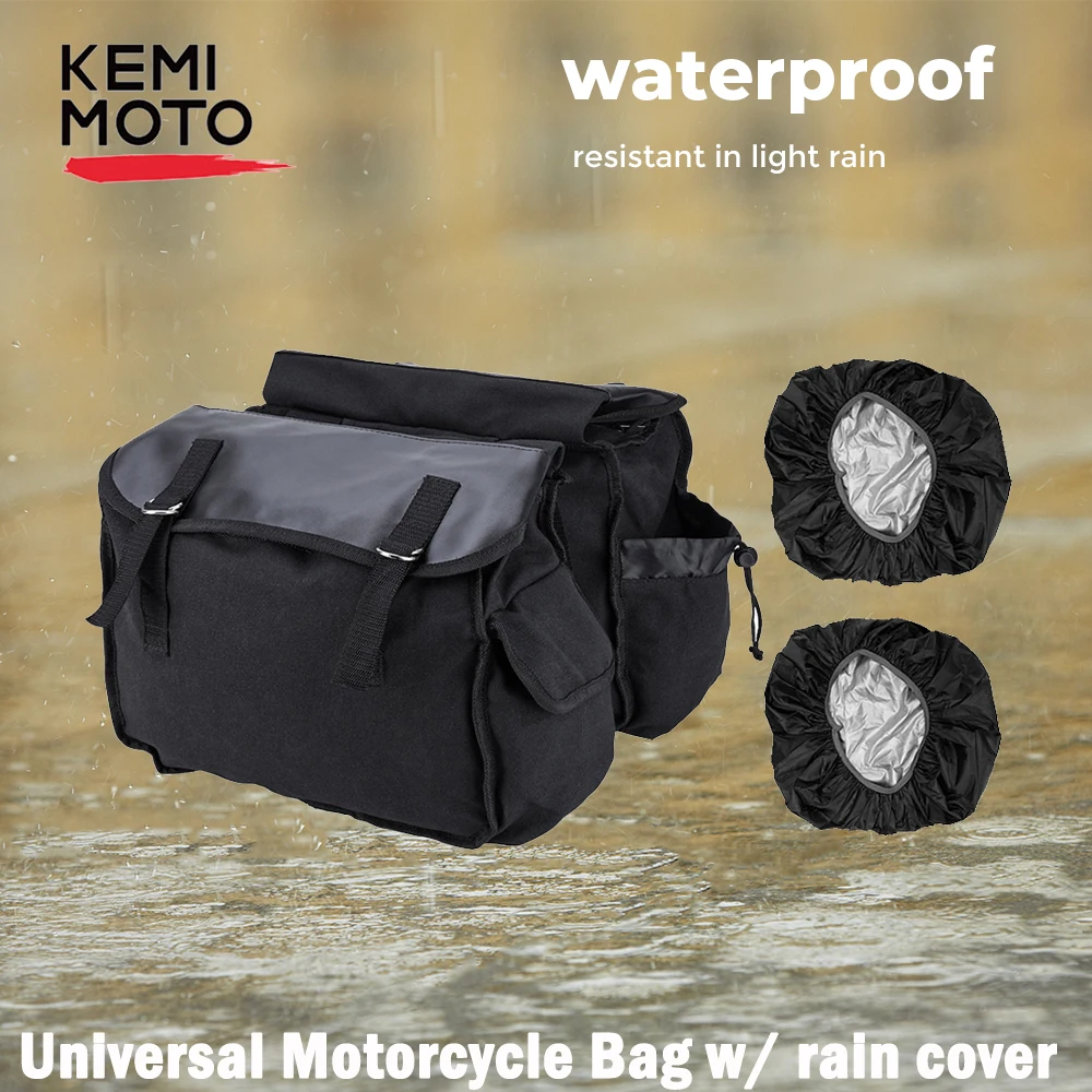 Черная мотоциклетная сумка 600D oxford Saddlebags Equine Back Pack Холщовая Сумка для Touring Sportster XL883
