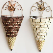 Ornament Planter-Pot Flower-Holder Hanging Wall Creative-Design Conical-Shape Home-Art