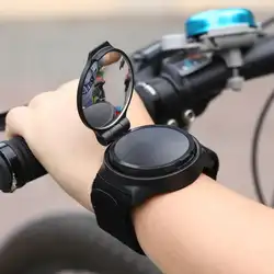 Наружное Спортивное зеркало заднего вида на запястье с вращением на 360 градусов для безопасности езды MTB