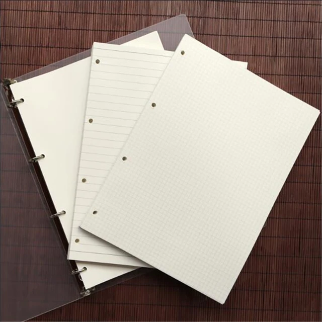 B5 Binder Notebook Paper Refill  A5 Spiral Notebook Blank Pages - A5 B5  20holes - Aliexpress