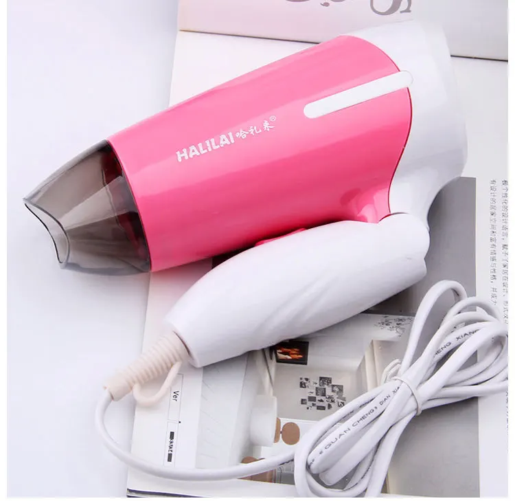 Folding Mini Hair Dryer Students Travel Portable Small Household Power Gift Blow Dryer with Violet