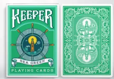 Зеленый Синий/красный/зеленый Хранители колоды Ellusionist игральные карты USPCC коллекционные покер волшебные карты игры фокусы реквизит для мага - Цвет: Зеленый